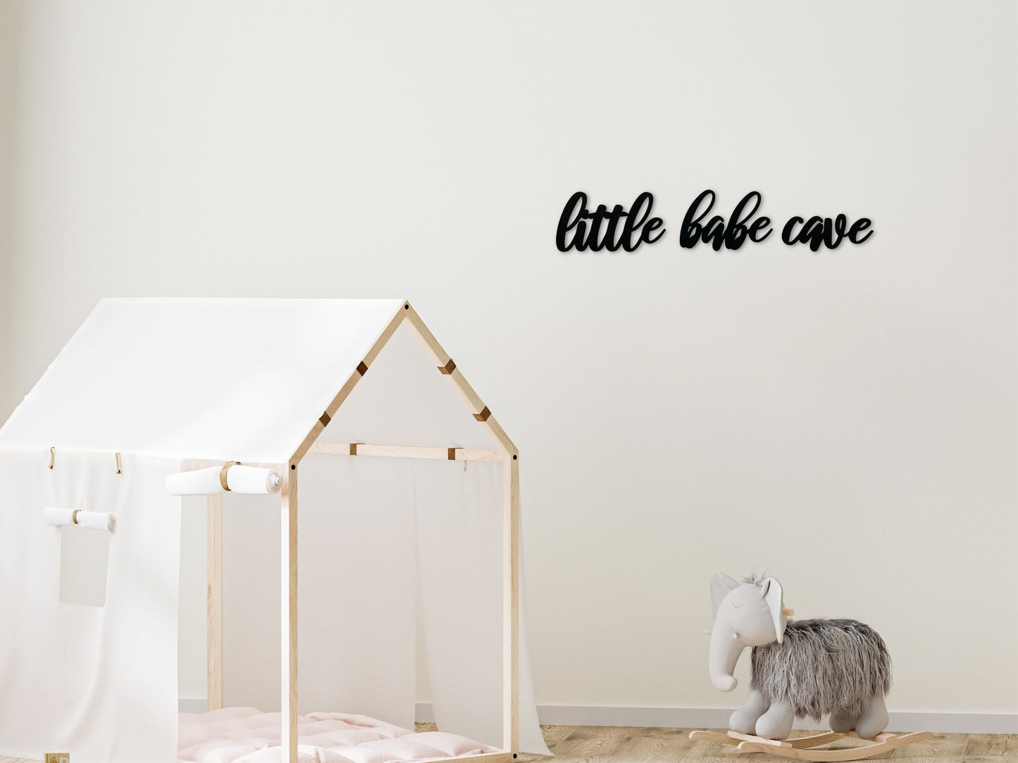 Little Babe Cave Wooden Sign