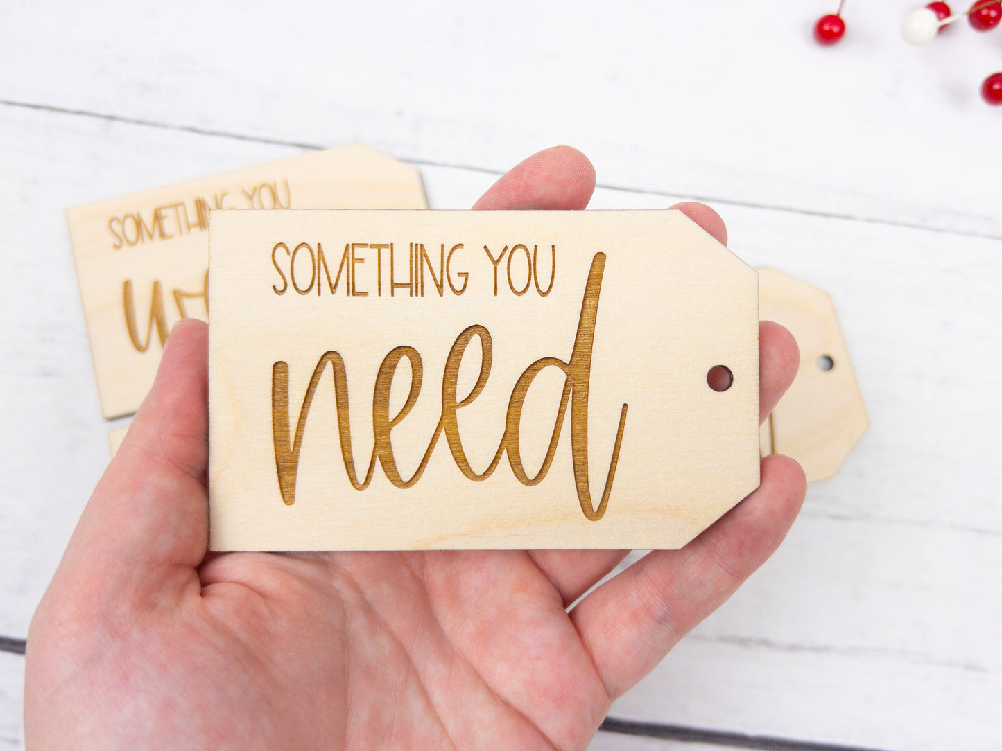 Wooden Christmas Gift Tags