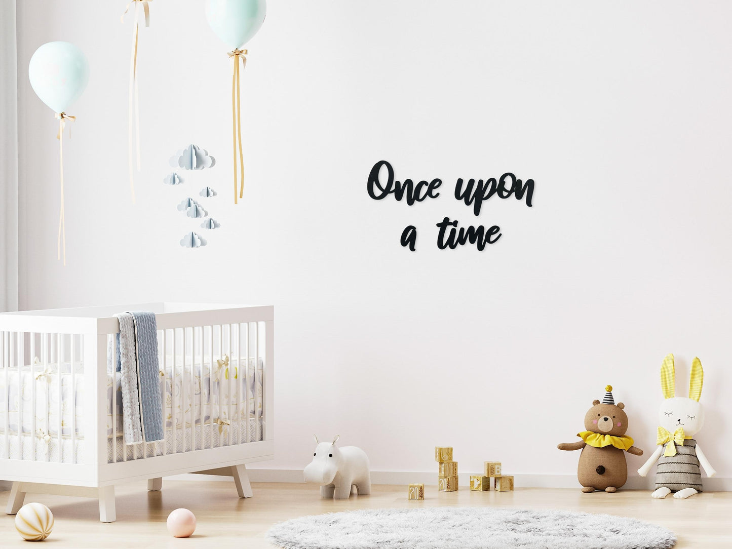 Once Upon A Time Wood Sign For Nursery Wall Decor