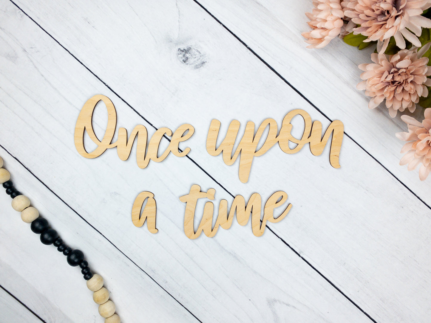 Once Upon A Time Wood Sign For Nursery Wall Decor