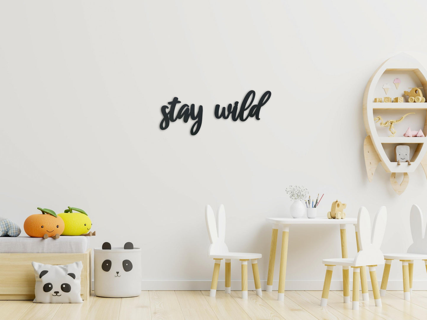 Stay Wild Wood Sign