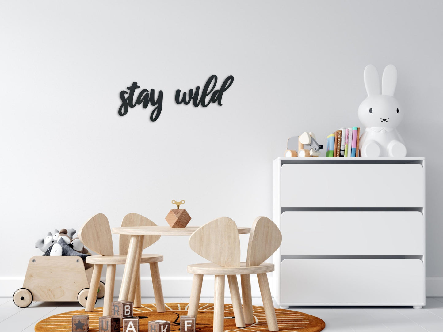 Stay Wild Wood Sign