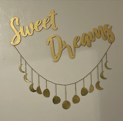 Sweet Dreams Wood Sign